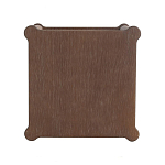 Приставной столик деревянный с резными ножками и нижней полкой Vintage Side Table Brown Wood варинант исполнения - 2 | Loft Concept в Москве