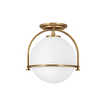 Потолочный светильник с плафоном в форме белого матового шара Hinkley варинант исполнения - 13 | Loft Concept в Москве