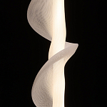 Люстра с белым скрученным плафоном Golden Swirl варинант исполнения - 5 | Loft Concept в Москве