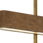 Люстра линейная прямоугольная Wooden Straight Shapes варинант исполнения - 1 | Loft Concept в Москве