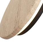 Бра с круглым плафоном из травертина Shaw Marble Lighting варинант исполнения - 2 | Loft Concept в Москве