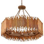 Люстра с абажуром из ротанга Wicker Furniture варинант исполнения - 3 | Loft Concept в Москве