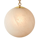 Подвесной светильник в форме шара из белого текстурного стекла Atmosphere варинант исполнения - 1 | Loft Concept в Москве