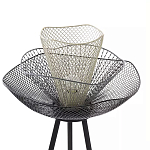 Торшер с трехъярусным плафоном из металлической сетки Metal Mesh Floor Lamp варинант исполнения - 4 | Loft Concept в Москве