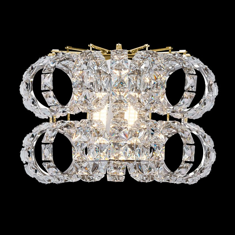 Бра с россыпью хрусталя Perfection of Diamonds Золотой Прозрачный Хром Бра с россыпью хрусталя Perfection of Diamonds Золотой Прозрачный Хром в Москве | Loft Concept