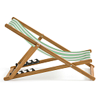 Шезлонг из акации и ткани Argentina варинант исполнения - 5 | Loft Concept в Москве