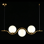 Люстра подвесная светодиодная Jagna 2 Gold and White варинант исполнения - 2 | Loft Concept в Москве