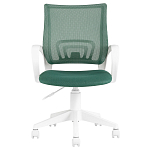 Офисное кресло с основанием из белого пластика Desk chairs Green варинант исполнения - 2 | Loft Concept в Москве