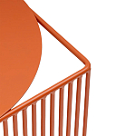 Оранжевый приставной стол из металла Lattice варинант исполнения - 5 | Loft Concept в Москве