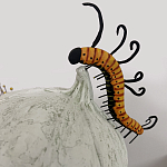 Статуэтка фантастический фрукт Exotic Tropical Fruit orange and white 67 варинант исполнения - 3 | Loft Concept в Москве