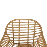 Стул с ротанговым плетением Wicker Half Chair с подлокотниками варинант исполнения - 4 | Loft Concept в Москве
