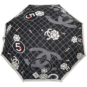Зонт раскладной CHANEL дизайн 014 Черный цвет