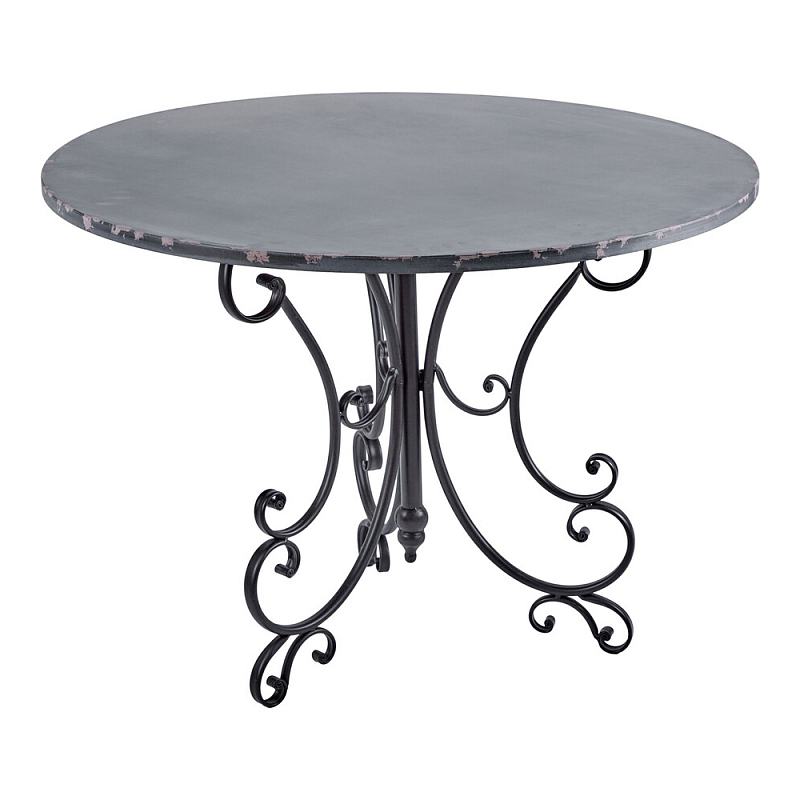 Столик кованный в прованском стиле Vaucluse Черный в Москве | Loft Concept 