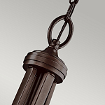 Люстра подвесная с двойным круглым плафоном из органзы и матового стекла Kichler варинант исполнения - 7 | Loft Concept в Москве