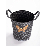 Железное кашпо Gold butterfly design варинант исполнения - 2 | Loft Concept в Москве