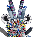 Кукла из джинсы Rusalka Upcycling варинант исполнения - 2 | Loft Concept в Москве