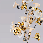 Торшер в виде белых и золотых цветов каллы Refined Taste of Light варинант исполнения - 3 | Loft Concept в Москве