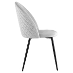 Мягкий стул в сером велюре Miruna Chair варинант исполнения - 5 | Loft Concept в Москве