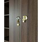 Большой шкаф с витриной Elsa Dreams Walnut варинант исполнения - 5 | Loft Concept в Москве