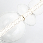 Подвесной светильник линейный с прозрачными стеклянными шарами разного диаметра Eurofase варинант исполнения - 13 | Loft Concept в Москве