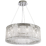 Круглая люстра с хрустальными подвесками хром Crystal Art Chrome Chandelier 12 варинант исполнения - 2 | Loft Concept в Москве