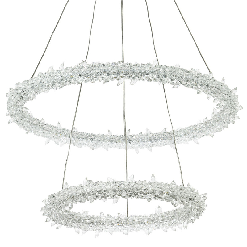       Gilbertine Crystals Two Rings Chandelier     | Loft Concept 