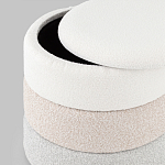 Пуф Three Colors в ткани букле из трех цветов  варинант исполнения - 4 | Loft Concept в Москве