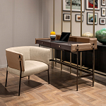 Письменный стол прямоугольный с 2-мя выдвижными ящиками Bristol варинант исполнения - 4 | Loft Concept в Москве