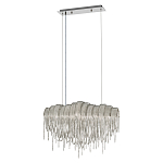 Люстра подвесная с металлическими цепочками и изогнутыми металлическими дугами 72 см Atlantis Chain варинант исполнения - 2 | Loft Concept в Москве