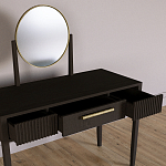 Туалетный Стол с зеркалом Primo Темный орех варинант исполнения - 7 | Loft Concept в Москве