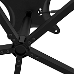 Стул с мягкой черной обивкой из велюра и подъемно-поворотным механизмом на колесиках Harper Black варинант исполнения - 6 | Loft Concept в Москве