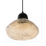Подвесной светильник с янтарным фактурным плафоном Lamp with Frozen Glass Effect варинант исполнения - 1 | Loft Concept в Москве