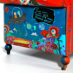 Кресло "Умный Умник" Rick and Morty graffiti chair натуральная кожа  варинант исполнения - 8 | Loft Concept в Москве