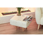 Керамический столик на деревянных ножках «Квадро» варинант исполнения - 7 | Loft Concept в Москве