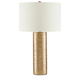 Настольная лампа золотая с цилиндрическим абажуром Golden Mosaic варинант исполнения - 2 | Loft Concept в Москве