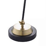 Настольная лампа с наклонным корпусом и подвижным плафоном в сочетании золотистого и чёрного цвета Work Surface Light варинант исполнения - 5 | Loft Concept в Москве