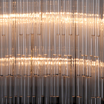 Люстра круглая с прозрачными стеклянными трубками Nembus варинант исполнения - 4 | Loft Concept в Москве