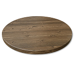 Стол журнальный c коричневой круглой столешницей на трех металлических ножках Charm Coffee Table варинант исполнения - 2 | Loft Concept в Москве