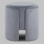 Пуф Alice Poof Grey Серый велюр варинант исполнения - 2 | Loft Concept в Москве