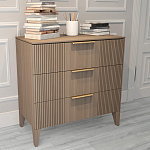 Комод коричневого цвета с 3-мя ящиками Harper Line варинант исполнения - 2 | Loft Concept в Москве