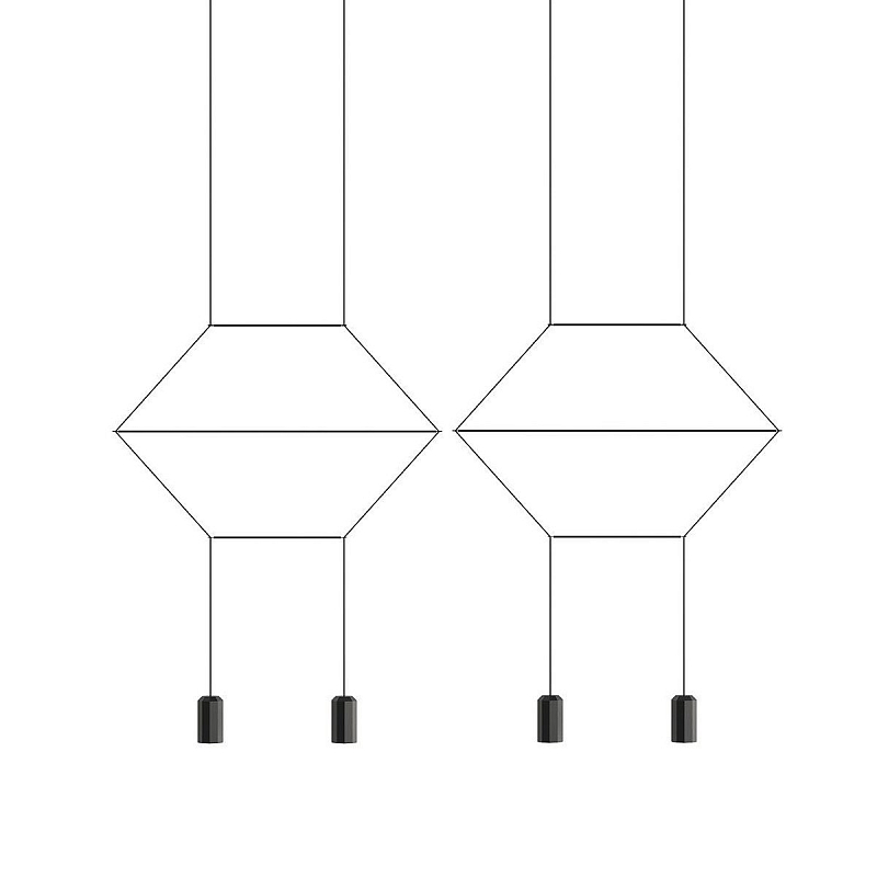   Vibia Wireflow Lineal Pendant Light 4    | Loft Concept 