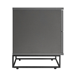 Тумба прикроватная цвета графит с ящиками Strict Lines варинант исполнения - 6 | Loft Concept в Москве