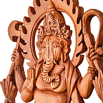 Панно из дерева Ганеша Panel With Animals варинант исполнения - 2 | Loft Concept в Москве