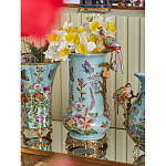 Ваза с птичкой из фарфора с бронзовыми элементами Garden of Eden варинант исполнения - 8 | Loft Concept в Москве