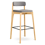 Барный стул из массива ясеня Elegant Ash Shape варинант исполнения - 2 | Loft Concept в Москве