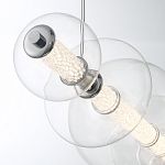 Подвесной светильник линейный с прозрачными стеклянными шарами разного диаметра Eurofase варинант исполнения - 5 | Loft Concept в Москве