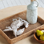 Статуэтка краб с детализированной текстурой в белом цвете Marine Accessories варинант исполнения - 6 | Loft Concept в Москве