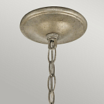 Люстра серебряного цвета с состаренным эффектом и декоративным подвесным шаром Kichler варинант исполнения - 9 | Loft Concept в Москве