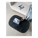 Столик кофейный черного цвета с овальной столешницей и круглым основанием Black Dalmen Table варинант исполнения - 9 | Loft Concept в Москве