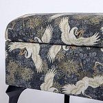 Банкетка с принтом из журавлей Crane варинант исполнения - 3 | Loft Concept в Москве